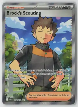 Brock's Scouting 179/159 Ultra Rare Journey Together Pokemon Holo Near Mint - Image 1