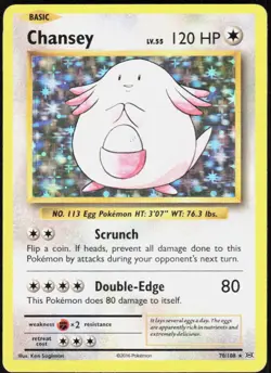 Chansey 70/108 Holo Rare Evolutions Pokemon Holo Near Mint - Image 1
