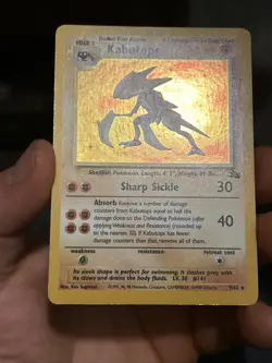 Kabutops 9/62 Fossil Holo Fair-Good. Pokemon 1999 Wizards. - Image 2
