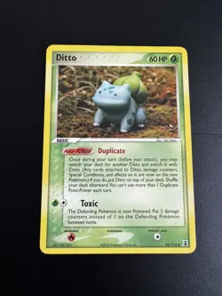 Ditto 36/113 Delta Species Bulbasaur Uncommon Pokemon TCG LP - Image 1