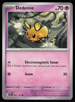 Dedenne 087/191 Common Surging Sparks Pokemon Near Mint - Image 1