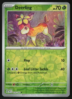 Deerling 016/162 Common Temporal Forces Pokemon Reverse Holo Near Mint - Image 1