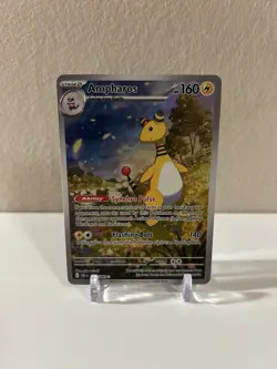 Pokemon ME04: Chaos Rising Ampharos 090/086 Illustration Rare English NM - Image 1