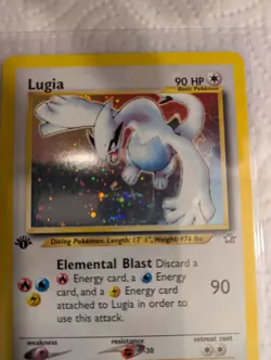 Pokemon TCG “Lugia” 1st Edition "Neo Genesis" Holographic Pokemon Card 9/111 - Image 1