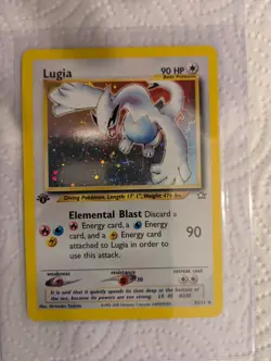 Pokemon TCG “Lugia” 1st Edition "Neo Genesis" Holographic Pokemon Card 9/111 - Image 3