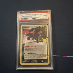 2021 Pokemon Celebrations Classic Collection #17 Umbreon Gold Star PSA 9 MINT - Image 1
