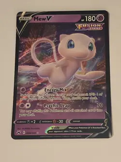 MEW V Crown Zenith #60/159 ULTRA RARE HOLO NM Pokemon TCG Near Mint - Image 1