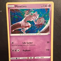 Pokemon Mewtwo Promo #056/172 Cosmos Holo Basic English - Image 3