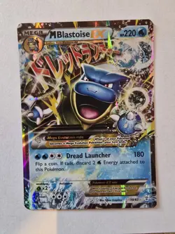 Pokemon M Blastoise EX 18/83 Generations Mega EX Holo Full Art Ultra Rare - Image 1