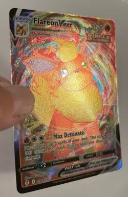 Pokemon TCG Flareon Vmax SWSH07: Evolving Skies 018/203 Ultra Rare VLP - Image 2