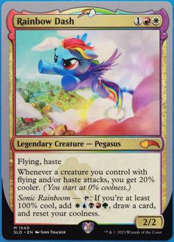 Rainbow Dash (Secret Lair Promo) MINT MTG CARD (502529) ABUGames - Image 1