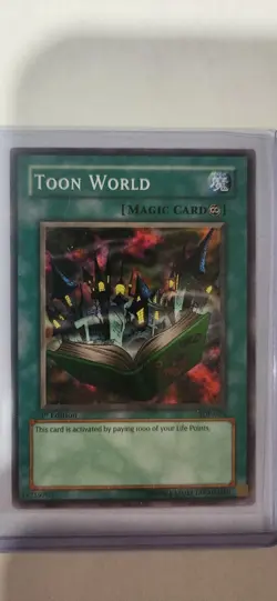Yu-Gi-Oh! Toon World Magic Card 1st Edition Sdp-024 Vintage - Image 1