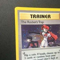 Pokemon Card the Rockets Trap 19/132 Holo Rare Gym Heroes VLP Awesome Swirl - Image 1