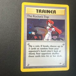 Pokemon Card the Rockets Trap 19/132 Holo Rare Gym Heroes VLP Awesome Swirl - Image 2