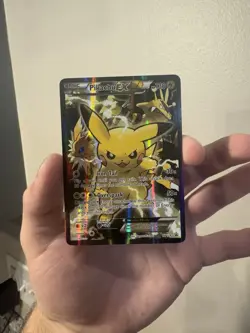 Pokemon Pikachu EX XY124 Full Art Holo Black Star Promo Card 2016 Near Mint - Image 1