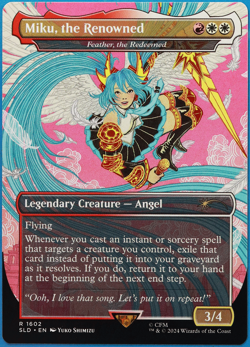 Miku, the Renowned | Feather the Redeemed (Secret Lair Promo) MINT CARD (502519) - Image 1