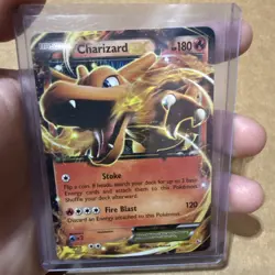 Pokemon TCG Charizard EX Flashfire Holo Ultra Rare Card 11/106 XY Double Sleeved - Image 1