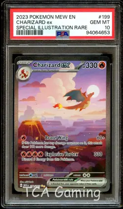 PSA 10 GEM MINT Charizard 199/165 SPECIAL ILLUSTRATION RARE Pokemon 151 Card 653 - Image 1