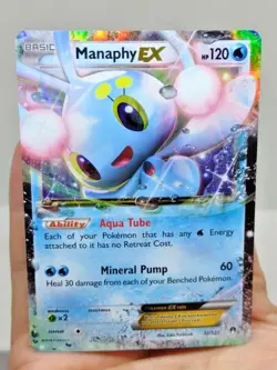 NM Pokemon MANAPHY EX Card BREAKPOINT Set 32/122 XY X and Y Ultra Rare - Image 10