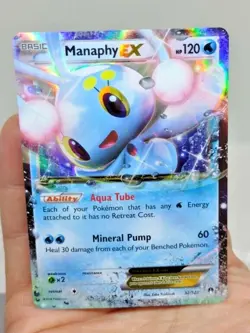NM Pokemon MANAPHY EX Card BREAKPOINT Set 32/122 XY X and Y Ultra Rare - Image 7