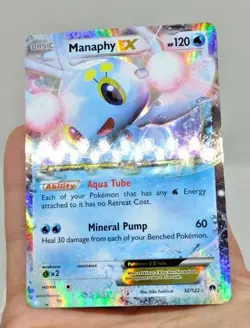 NM Pokemon MANAPHY EX Card BREAKPOINT Set 32/122 XY X and Y Ultra Rare - Image 9