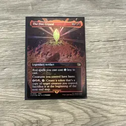 MTG The Fire Crystal (Borderless) (Foil) - FINAL FANTASY (FIN) R 0337 - Image 1
