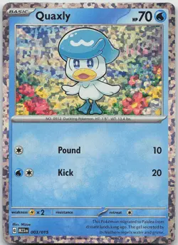 Quaxly Promo 003/015 McDonald's Promos 2023 LP/MP Pokemon - Image 1