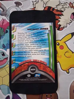 James HV4 Pokemon Topps Series 2 Heroes & Villains Card LP-NM - Image 2