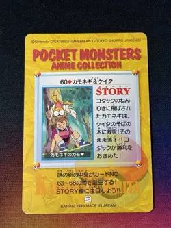 Farfetch'd Keita No.60 Pokemon Card Carddass Anime Collection Nintendo - Image 5