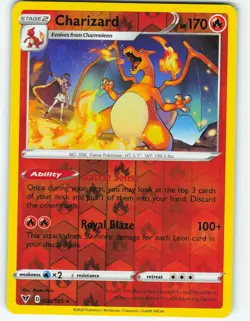 Charizard - Reverse Holo - 25/185 Vivid Voltage - Pokemon TCG - 2020 - Image 1
