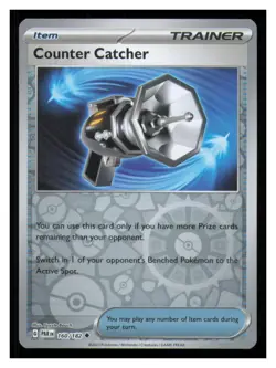 🎴 Counter Catcher 160/182 Reverse Holo Paradox Rift Pokemon NM - Image 1