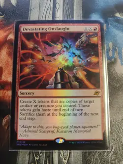 Devastating Onslaught - Foil M MTG Edge of Eternities M/NM, English - Image 1