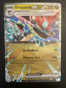 Pokemon TCG Twilight Masquerade Dragapult EX 130/167 Double Rare NM Condition - Image 1
