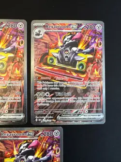 3 Pokemon Revavroom Ex Obsidian Flames 224/197 Full Art NM - Image 3