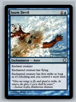 Magic MTG Coldsnap Theme Deck Reprints Snow Devil #100/383 TCG CCG - Image 1