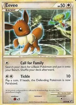 Eevee - 48/90 - Common PL/MP, English Pokemon Undaunted - Image 1