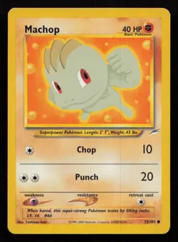 Machop #073/105 Neo Destiny Pokemon (1K) - Image 1