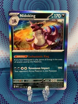 Nidoking 034/165 Holo Rare Scarlet & Violet 151 Pokemon NM 🔥🔥🔥 - Image 1