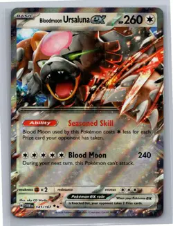 Bloodmoon Ursaluna ex 141/167 Double Rare Twilight Masquerade Pokemon Near Mint - Image 1