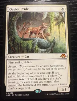 MTG 1x Ocelot Pride # 38 Modern Horizons 3 Magic the Gathering Card x1 NM - Image 1