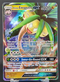 Pokemon Alolan Exeggutor GX #74/111 English Crimson Invasion - Image 1