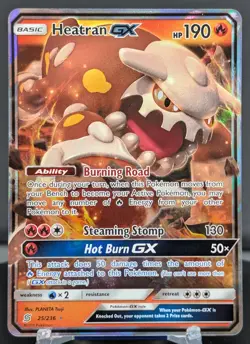 Pokemon Heatran GX #25/236 English Unified Minds Ultra Rare - Image 1