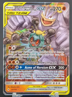 Pokemon Marshadow & Machamp GX #82/214 EN Unbroken Bonds - see description - Image 1