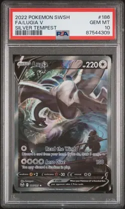 Pokemon Lugia V Silver Tempest Full Alt Art #186 PSA 10 Gem Mint - Image 1