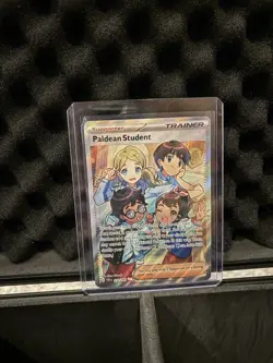 Paldean Student Pokemon SV Paldean Fates 230/091 Ultra Rare Full Art Holo NM - Image 1