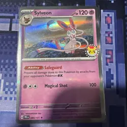 Sylveon 040/131 Prismatic Evolutions 2025 Pokemon Day Stamped Promo - Image 1