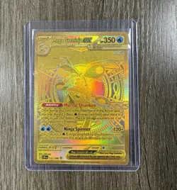 Pokemon TCG Mega Greninja EX 122/086 BREAKPOINT Secret Rare Holo - Image 1