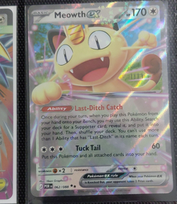 The Pokemon Company Meowth ex Paldean Fates Double Rare Holo 062/088 170HP - Image 1