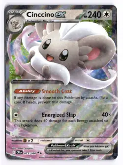 Cinccino ex 073/086 ME04: Chaos Rising Double Rare Pokemon - Image 1