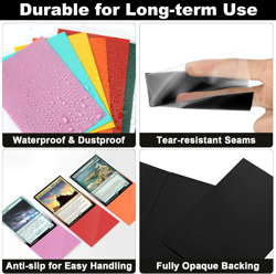 Standard MTG Card Sleeves 1000 Pack, Sturdy Card Protectors Sleeves Matte Back F - Image 2